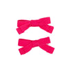 Heirlooms Twill Logo Mini Bow Clip Set - C1563XS