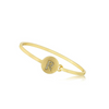 Twin Stars Gold Plated Initial Disc Bangle - BN0785B-GP
