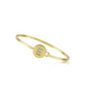 Twin Stars Gold Plated Initial Disc Bangle - BN0785B-GP