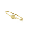 Twin Stars Gold Plated Initial Disc Bangle - BN0785B-GP