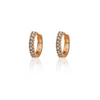 Twin Stars Tiny Clear Crystal Huggy Earring - ER4623B