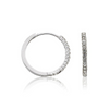 Twin Stars Quarter Size Crystal Hoop Earring - ER6943B