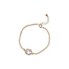 Tilyon Iregular Oval with CZ Stones Bracelet