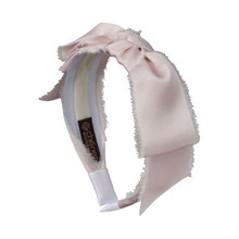  Cherie Silk Fringe Bow Hard Headband - TS6814