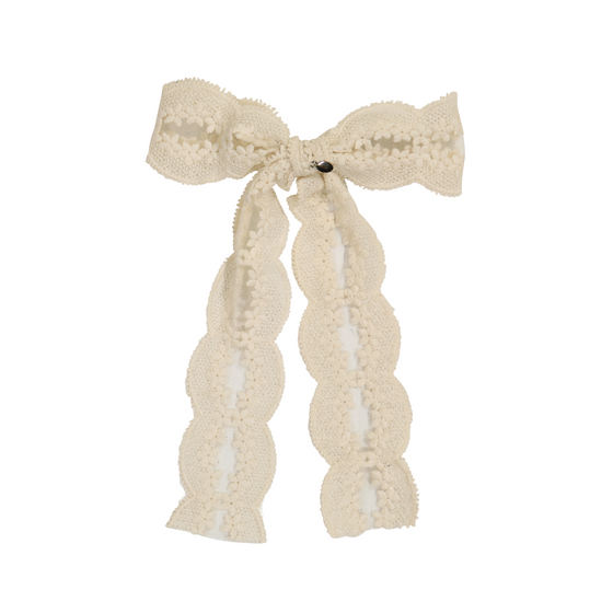 Dacee Designs Scalloped Tulle Large Bow Clip - AL4103