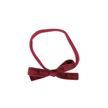  Dacee Velvet Bow Newborn Headband - Baby4290