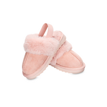  Memoi Kids Fluffy Slide Slingback Slippers - MKS 0010