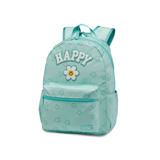 Top Trenz Canvas Daisy Happy Patch Backpack