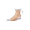 Memoi Women's Sheer Satin Bow Crew Sock