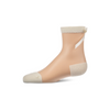 Memoi Women's Sheer Satin Bow Crew Sock