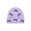 C.C Velvet Bow Cuff Beanie - HTE0147