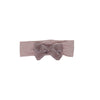 Bandeau Baby Scallop Grosgrain Velvet Modal Band with Bow