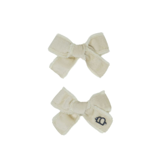 Bandeau Velvet Frayed Edge Mini Clip Set