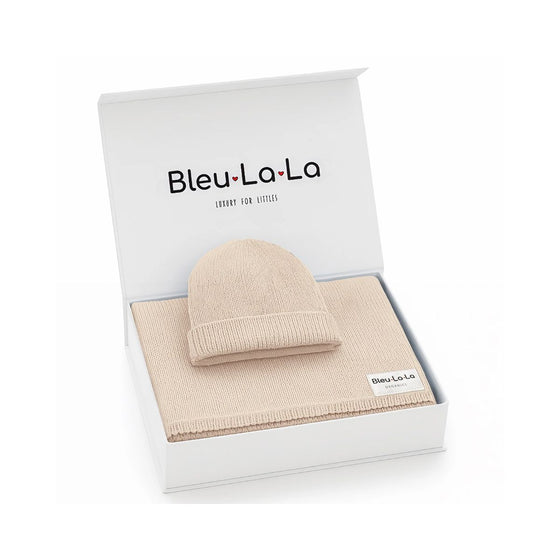 Bleu La La Organic Cotton Baby Blanket Set