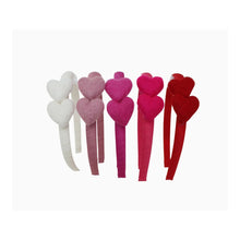  Bows Arts Felt Heart Headband