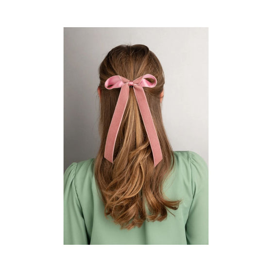 Bows Arts Velvet and Satin Long Tail Bow