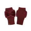 C.C Beanie Womens/Teens Faux Fur Bow Fingerless Gloves - FGE0155