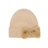 C.C Faux Fur Ribbon CC Beanie - HTE0155