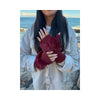 C.C Beanie Womens/Teens Faux Fur Bow Fingerless Gloves - FGE0155