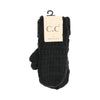 C.C Kids Solid Fuzzy Lined Mittens - MT25KIDS