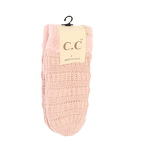  C.C Kids Solid Fuzzy Lined Mittens - MT25KIDS