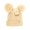 C.C Kids Multi Tone Double Pom Pom Beanie - KIDS23