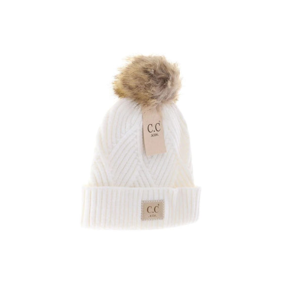 C.C Kids Patch Heathered Beanie - Kids2060