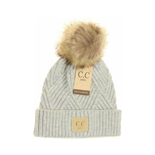  C.C Kids Patch Heathered Beanie - Kids2060