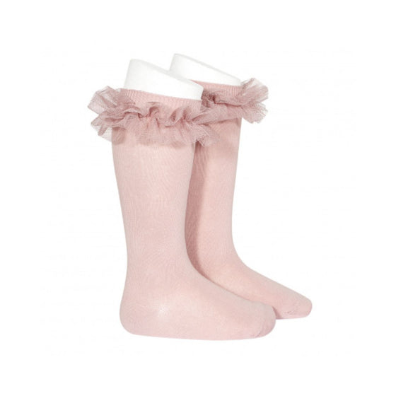 Condor Tulle Frill Knee High Sock - 2494/2