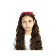  Dacee Leather Tuxedo Bow Wide Headband - C4405
