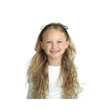  Dacee Leather Tuxedo Bow Narrow Headband - C4406