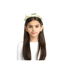  Dacee Velvet Tuxedo Bow Wide Headband - C4440
