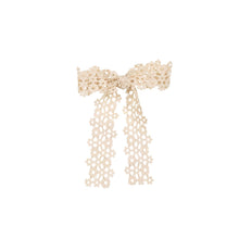  Dacee Ivory Lace Floral Large Bow Clip - AL4470