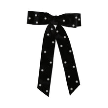  Dacee Pearl Velvet Bow Medium Bow Clip - AM4477