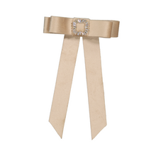  Dacee Rhinestone Buckle Bow Medium Bow Clip - AM4473