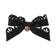  Cherie Scalloped Wool Small Bow Clip - CP6753
