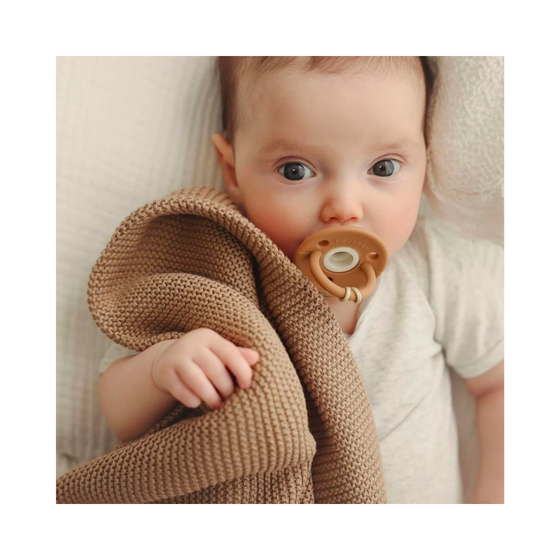 Bleu La La Organic Cotton Knit Baby Blankets