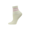 Memoi Shimmer Sport Stripe Women's Anklet Sock - MAF 06079