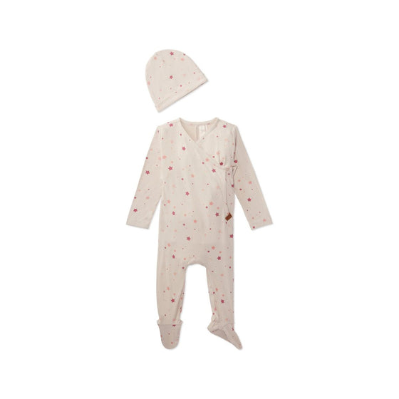 MiniMoi Ribbed Star 2 PC Footie - INH08686