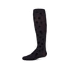 Memoi Girls Opaque "Flower Garden" Flocked Tights - MKF 4087