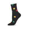 Memoi Women's Happy Days Crew Sock - MCF07888