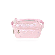  OMG Metallic Quilted Heart Stitched Fanny Pack - HRT FPD47