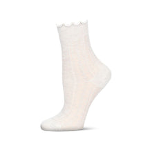  Memoi Women's Heart Ruffle Crew Sock - MCF08446