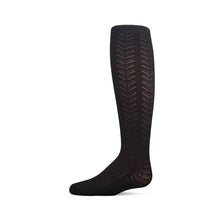  Memoi Girls Multi Chevron Drop Stitch Tights - MKF 4094