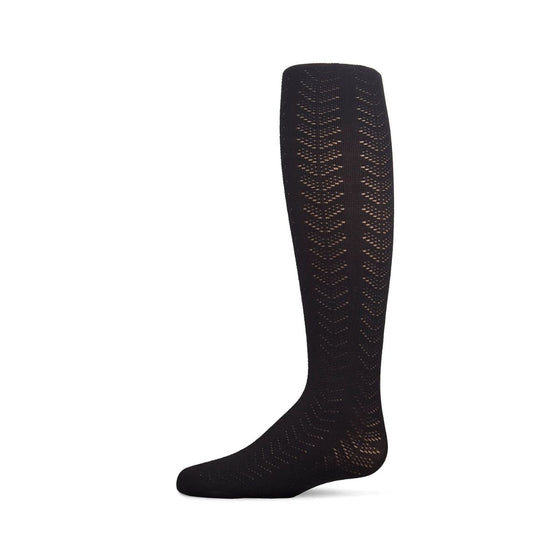 Memoi Girls Multi Chevron Drop Stitch Tights - MKF 4094