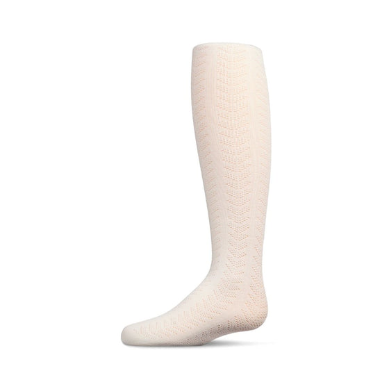 Memoi Girls Multi Chevron Drop Stitch Tights - MKF 4094
