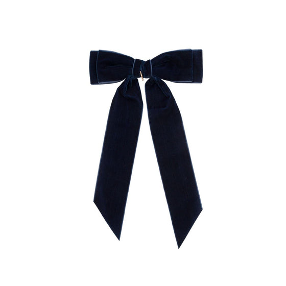 Project 6 NY Madeline Velvet Long Tail Bow Clip