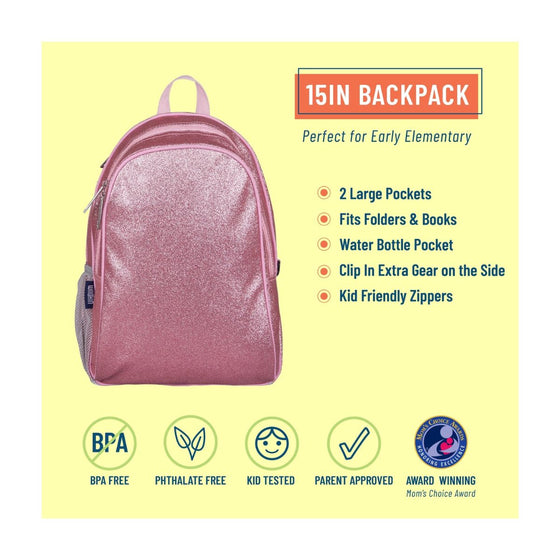 Wildkin Pink Glitter Backpack - 14902