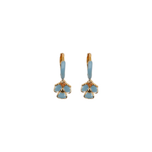  Tilyon Three Petal Enamel Flower Earrings - ER 3050/51