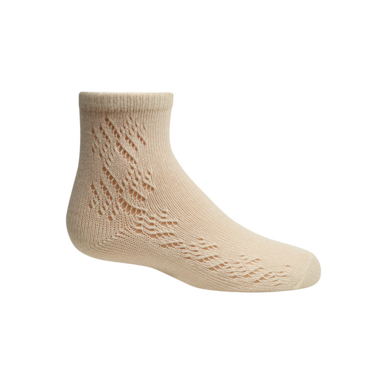 Zubii Diamond Pointelle Ankle Sock - 995
